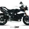 Mivv 2 Slip-On Suono black con tapa carbono Triumph Speed Triple 2011-15