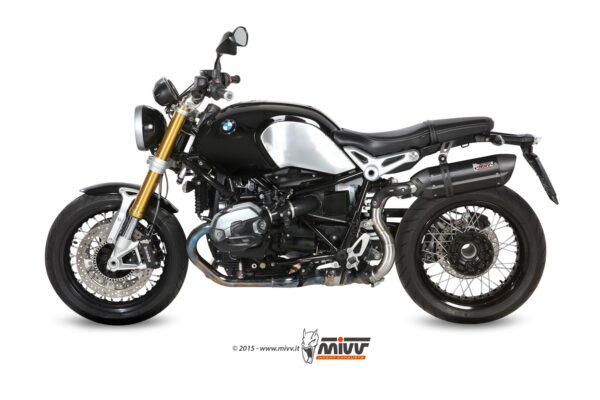 Mivv Slip-On Suono black con tapa carbono BMW R Nine T 2014-23