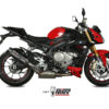 Mivv Slip-On Suono black con tapa carbono BMW S 1000 R 2017-20