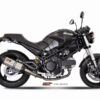 Mivv 2 Slip-On Suono St. Steel con tapa carbono Ducati Monster 695 2006-08