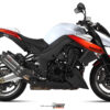 Mivv 2 Slip-On Suono St. Steel con tapa carbono Kawasaki Z1000 2010-13