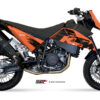 Mivv 2 Bolt-On Suono black con tapa carbono KTM 690 SM 2007-12