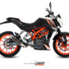 Mivv Full system 1x1 GP carbon KTM 390 Duke 2013-16