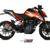 Mivv Slip-On Suono St. Steel con tapa carbono KTM 125/390 Duke / RC 125/390 2017-20
