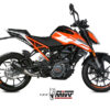 Mivv Slip-On Mk3 carbono KTM 125/390 Duke / RC 125/390 2017-20