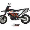 Mivv Slip-On Oval titan con tapa carbono KTM 690 SMC R 2020-23