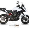 MIVV 2 SLIP-ON OVAL CARBON CON TAPA CARBONO KAWASAKI VERSYS 650 2015-20