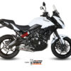 Mivv Full system 2x1 Oval titan con tapa carbono Kawasaki Versys 650 2015-22