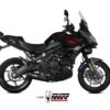 Mivv Full system 2x1 Oval black con tapa carbono Kawasaki Versys 650 2021-23