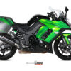 Mivv 2 Slip-On Suono black con tapa carbono Kawasaki Z1000 SX / Ninja 1000 SX 2014-19