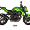 Mivv Slip-On Suono black con tapa carbono Kawasaki Z750 2007-14