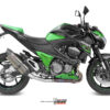Mivv Slip-On Suono St. Steel con tapa carbono Kawasaki Z800 2013-16