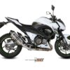 Mivv Slip-On Speed edge St. Steel con tapa carbono Kawasaki Z800 2013-16