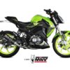 Mivv Full system 1x1 GP black con tapa carbono Keeway RKF 125 2021-24