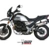Mivv Slip-On Oval titan con tapa carbono Moto Guzzi V85 TT 2019-24
