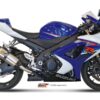 Mivv 2 Slip-On Suono St. Steel con tapa carbono Suzuki GSX-R 1000 2007-08