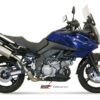 Mivv 2 Slip-On Oval titan Suzuki DL V-Strom 1000 2002-13