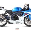 Mivv Slip-On Suono St. Steel con tapa carbono Suzuki GSX-R 600 2011-16 / GSX-R 750 2011-17