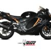 Mivv 2 Slip-On Speed edge black titanium Suzuki GSX-R 1300 Hayabusa 2021-24