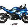 Mivv Slip-On Suono black con tapa carbono Suzuki GSX 250 R 2017-20