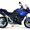 Mivv Slip-On Suono black con tapa carbono Triumph Tiger 1050 2007-13