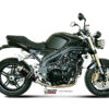 Mivv Slip-On GP black Triumph Speed Triple 2007-10