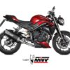 MIVV FULL SYSTEM 3x1 SR-1 BLACK TITANIUM TRIUMPH STREET TRIPLE 765 R / RS 2023-24