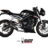 Mivv Slip-On X-M5 black Triumph Street Triple R / S / RS 2017-23