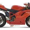 Mivv 2 Slip-On Suono St. Steel con tapa carbono Ducati 848 2007-13 / 1098 2007-11 / 1198 2009-12
