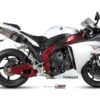 Mivv 2 Slip-On Suono St. Steel con tapa carbono Yamaha YZF 1000 R1 2009-14