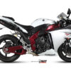 Mivv 2 Slip-On Suono black con tapa carbono Yamaha YZF 1000 R1 2009-14