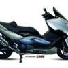 Mivv Full system 2x1 Suono St. Steel con tapa carbono Yamaha T-MAX 500 2008-11