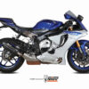 Mivv Slip-On Suono black con tapa carbono Yamaha YZF 1000 R1 2015-23