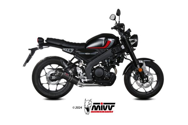 MIVV FULL SYSTEM 1x1 GP CARBON CON TAPA EN CARBONO YAMAHA XSR 125 2022-24