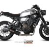 Mivv Full system 2x1 Oval carbono con tapa carbono Yamaha XSR 700 2016-22