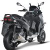 Silenciosos Slip-on. Homologado Akrapovic - Peugeot Satelis 400 ie - 2008 a 2011 - Imagen 2