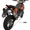 Mivv 2 Bolt-On Suono St. Steel con tapa carbono KTM 690 SM 2007-12 - Imagen 2