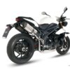 Mivv 2 Slip-On Suono St. Steel con tapa carbono Triumph Speed Triple 2011-15 - Imagen 2