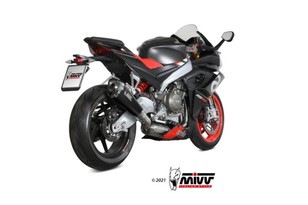 Mivv Full system 2x1 Delta Race carbono Aprilia RS 660 2020-24 / Tuono 660 2021-23 - Imagen 2