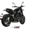 Mivv Slip-On Double Gun black Benelli Leoncino 2017-24 - Imagen 2