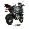 Mivv Slip-On Oval titan con tapa carbono Benelli TRK 502 X 2018-24 - Imagen 4