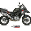 Mivv Slip-On Speed edge St. Steel con tapa carbono Benelli TRK 502 X 2018-24 - Imagen 3