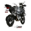 Mivv Slip-On Speed edge St. Steel con tapa carbono Benelli TRK 502 X 2018-24 - Imagen 4