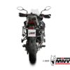 Mivv Slip-On Oval black con tapa carbono Benelli TRK 702 / X 2023-24 - Imagen 3