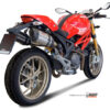 Mivv 2 Slip-On Suono St. Steel con tapa carbono Ducati Monster 795 12-14 / 796 10-14 / 1100 08-10 - Imagen 2
