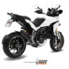 Mivv Slip-On Suono black con tapa carbono Ducati Multistrada 1200 2010-14 - Imagen 2