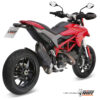 Mivv Slip-On Suono black con tapa carbono Ducati Hypermotard 821 / Hyperstrada 821 2013-15 - Imagen 2