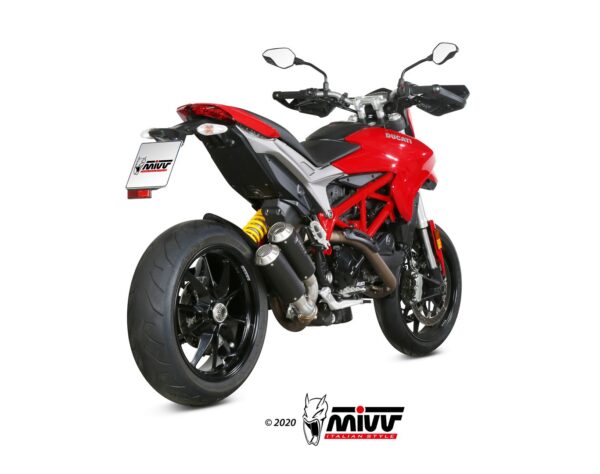 Mivv 2 Slip-On Mk3 black Ducati Hypermotard 939 2016-18 - Imagen 2