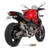 Mivv Slip-On Suono St. Steel con tapa carbono Ducati Monster 821 2014-17 - Imagen 2