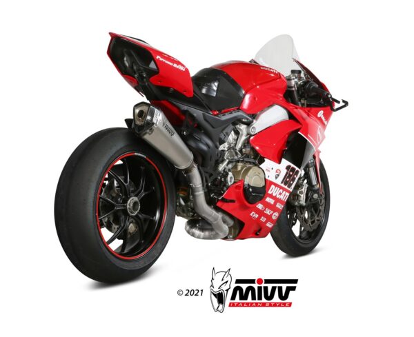 Mivv Full system 2x1 Delta Race Full titanium Ducati Panigale V4 2018-22 - Imagen 2